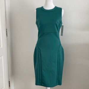 Calvin Klein Teal Sleeveless Midi Sheath Dress 4